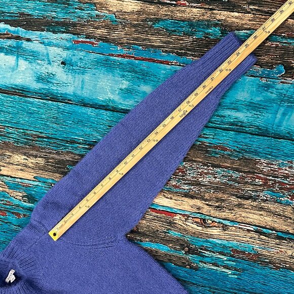 Woman's Periwinkle Pistola Colette Puff Sleeve Crewneck Alpaca Knit Sweater Sz S - Picture 12 of 12